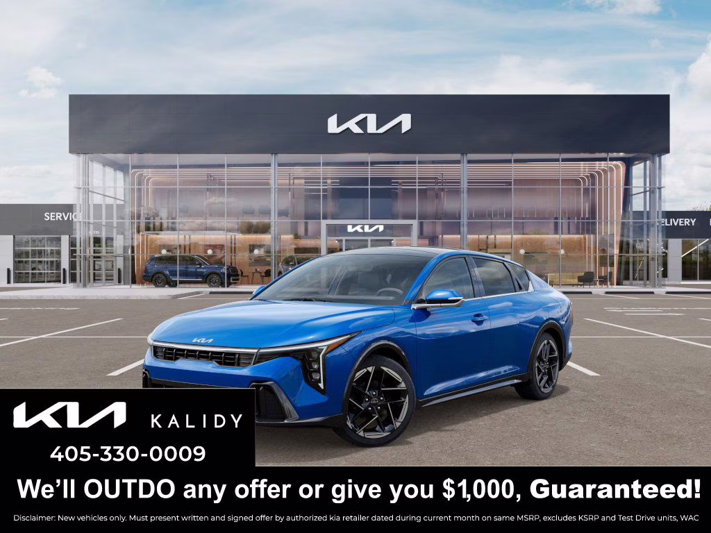2025 Wave Blue Kia K4 GT-Line FWD Sedan