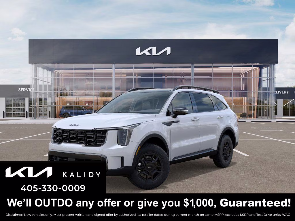 2026 Glacial White Pearl Kia Sorento X-Pro SX Prestige AWD SUV
