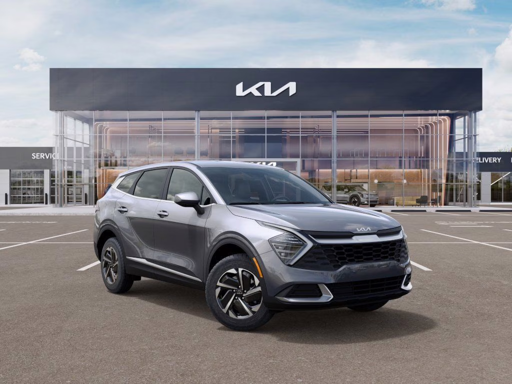 2024 Steel Gray Kia Sportage Hybrid LX AWD SUV