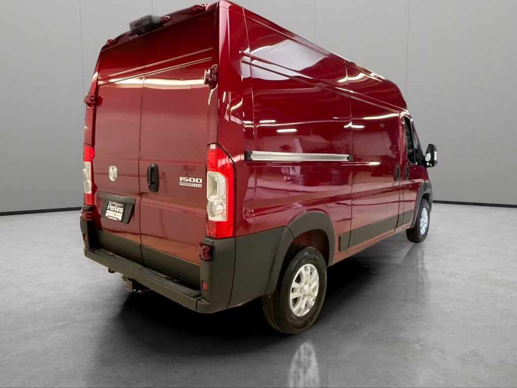 2025 Dp Cherry Red Crystal PC Ram ProMaster 1500 High Roof FWD Van