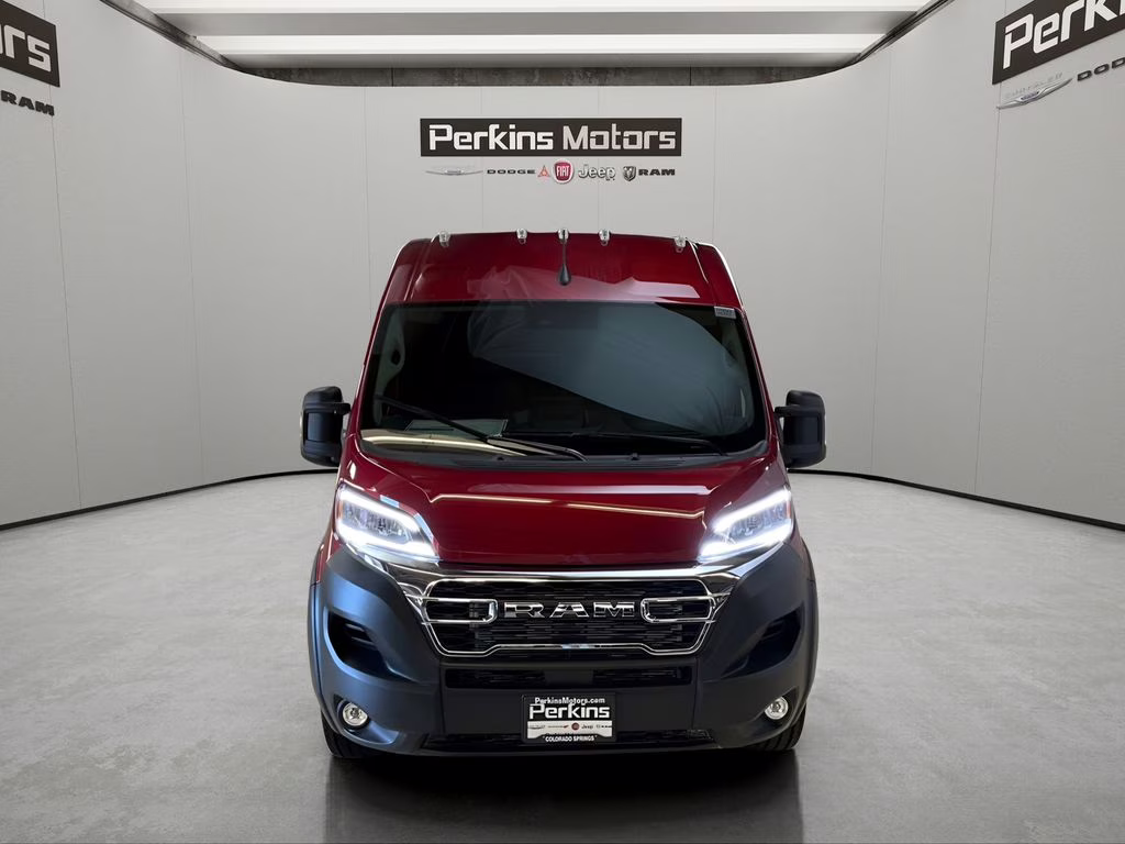 2025 Dp Cherry Red Crystal PC Ram ProMaster 1500 High Roof FWD Van
