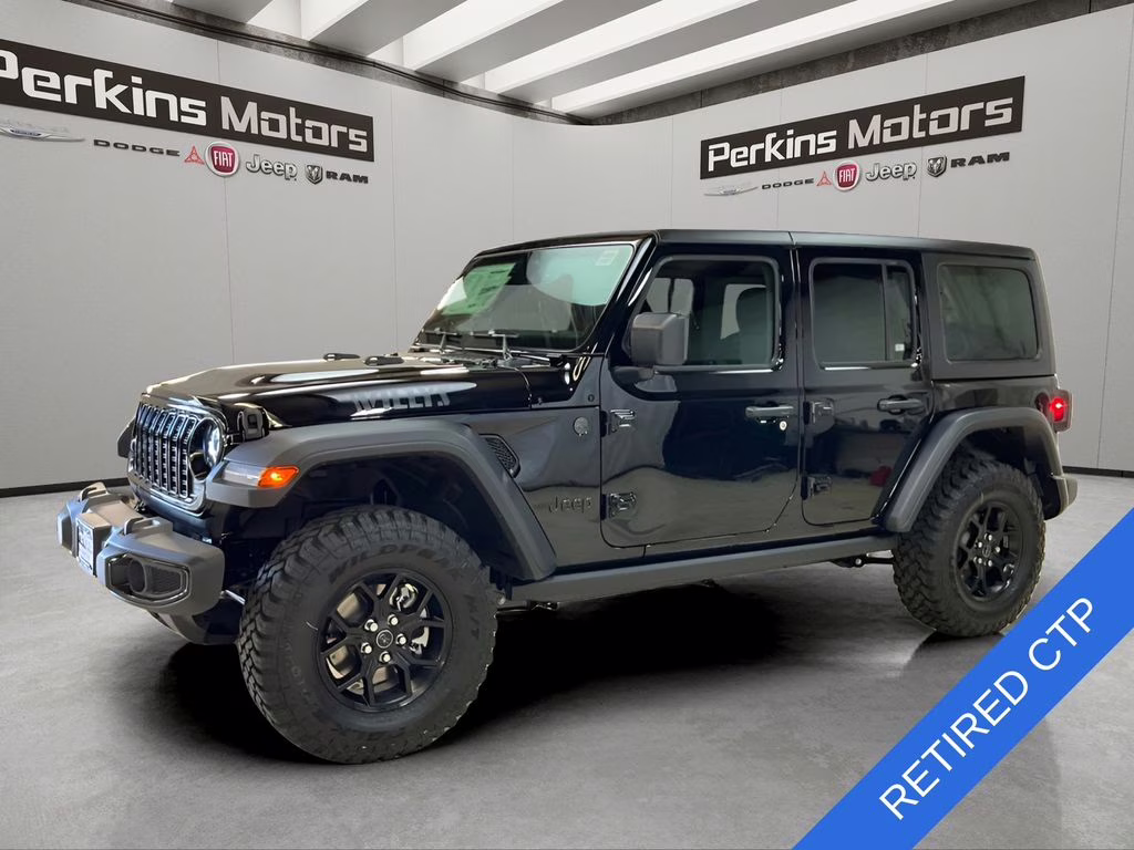 2026 Black Clearcoat Jeep Wrangler Willys 4X4 SUV
