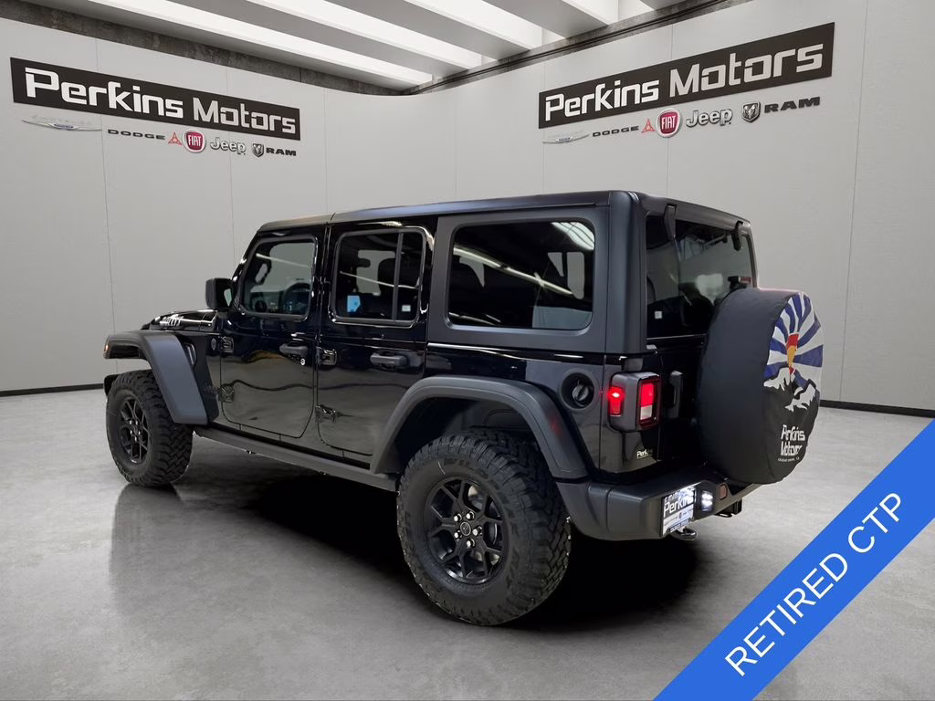 2026 Black Clearcoat Jeep Wrangler Willys 4X4 SUV