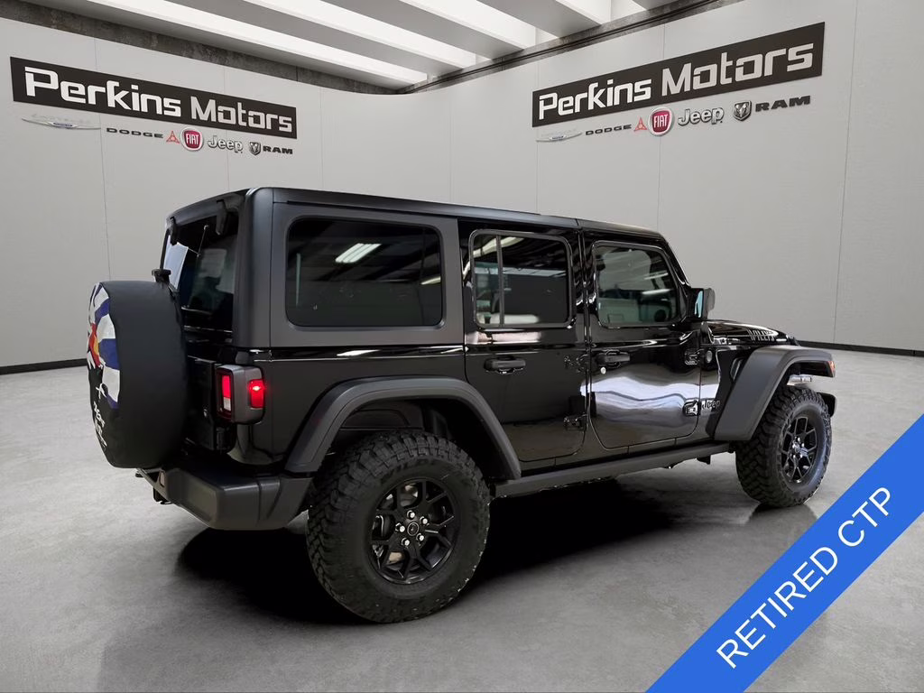 2026 Black Clearcoat Jeep Wrangler Willys 4X4 SUV