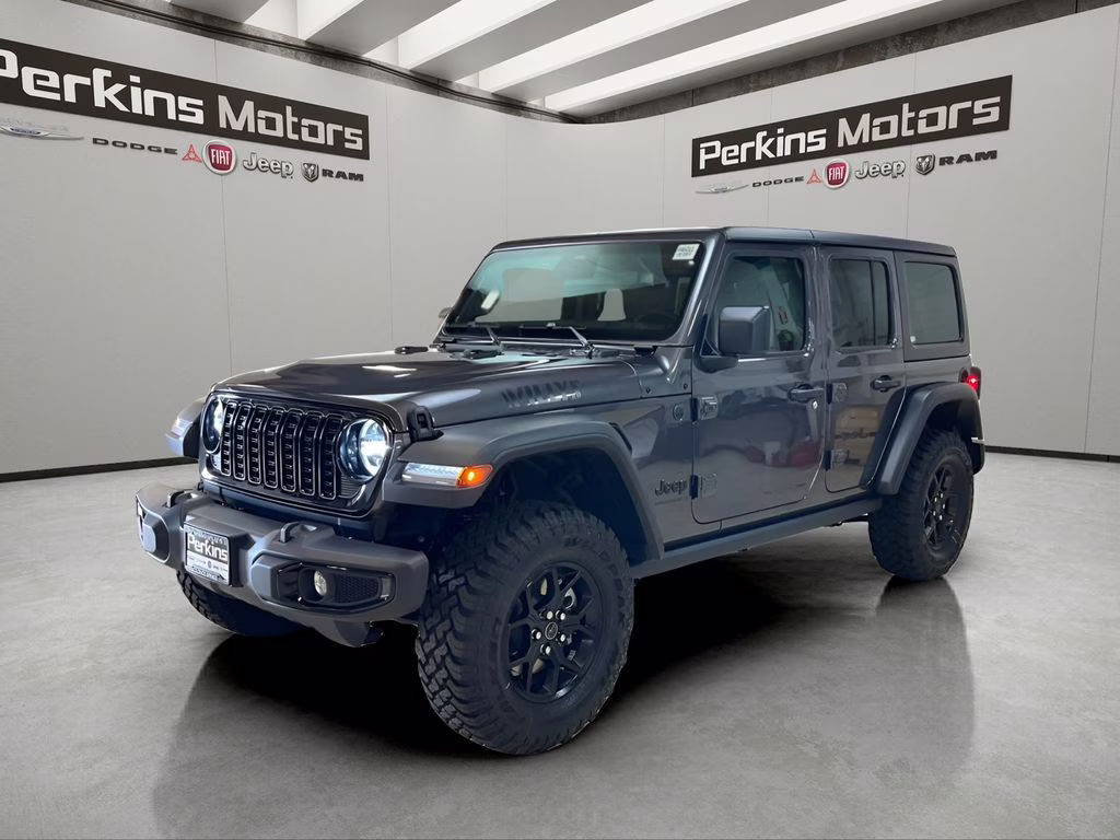 2026 Granite Crystal Metallic Clearcoat Jeep Wrangler Willys 4X4 SUV