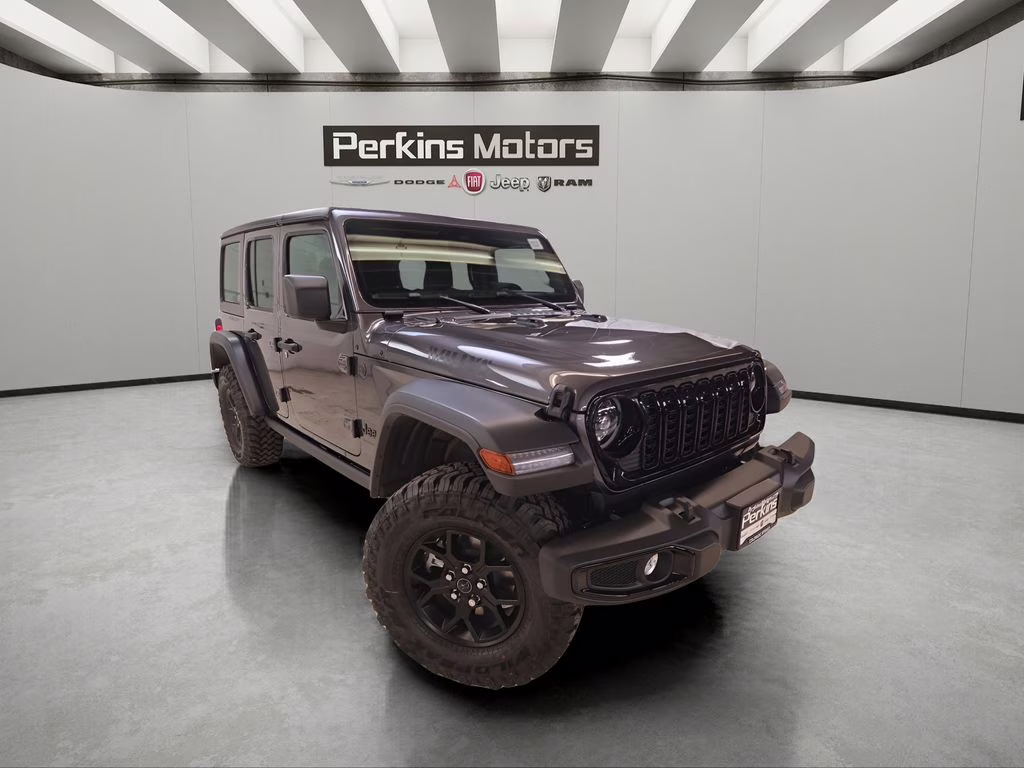 2026 Granite Crystal Metallic Clearcoat Jeep Wrangler Willys 4X4 SUV