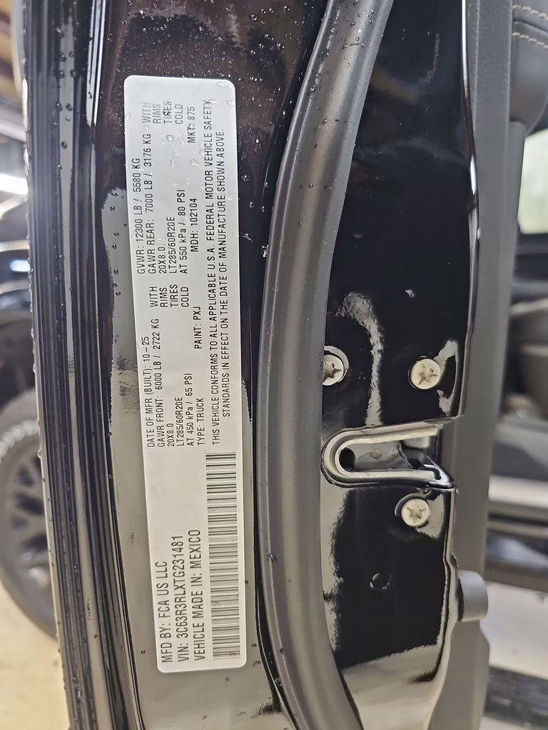 2026 Diamond Black Crystal Pearlcoat Ram 3500 Limited 4X4 Truck