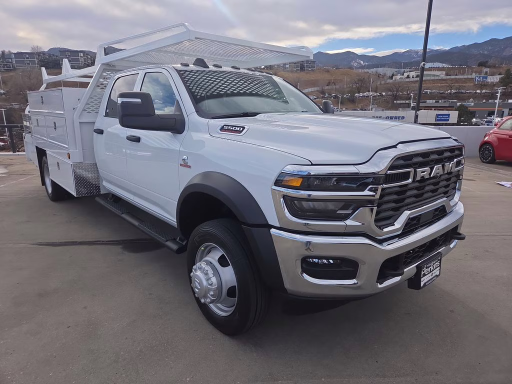 2026 Bright White Clearcoat Ram 5500HD Tradesman 4X4 Truck
