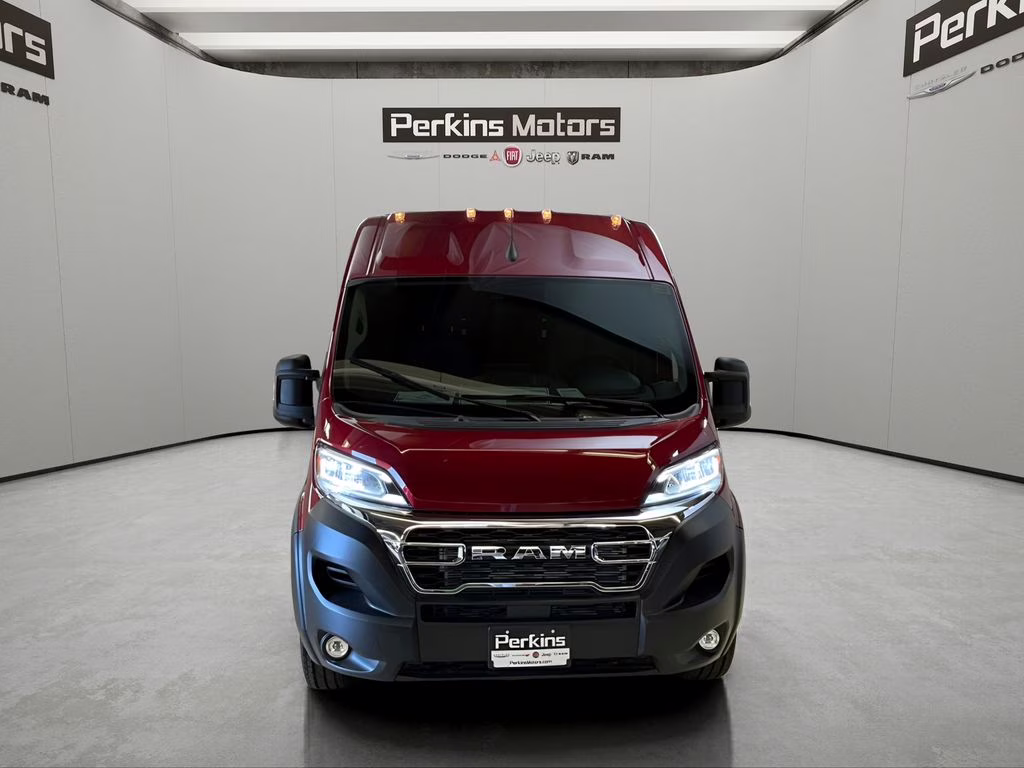 2025 Dp Cherry Red Crystal PC Ram ProMaster 1500 High Roof FWD Van