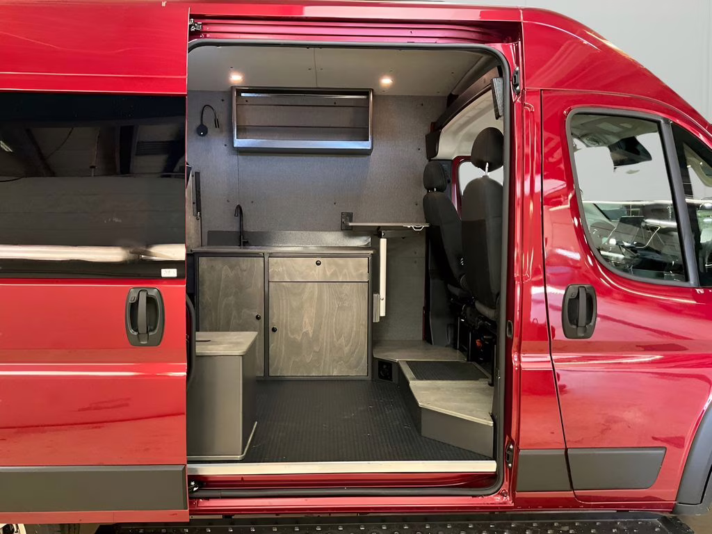 2025 Dp Cherry Red Crystal PC Ram ProMaster 1500 High Roof FWD Van