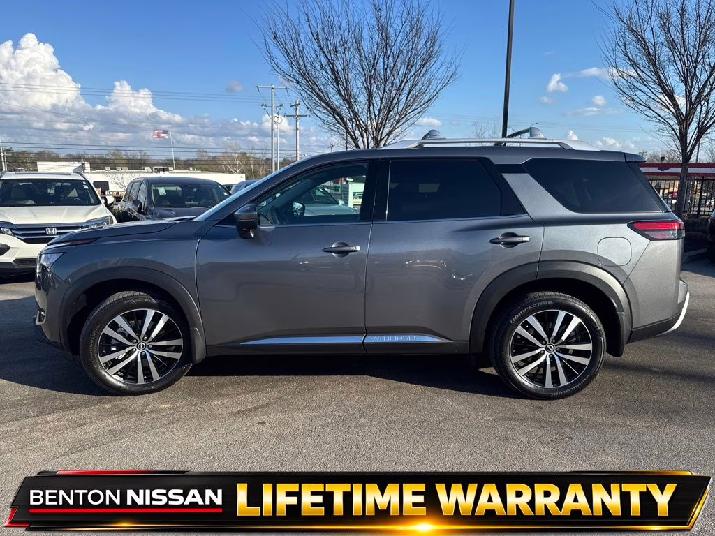 2025 Gun Metallic Nissan Pathfinder Platinum 4X4 SUV
