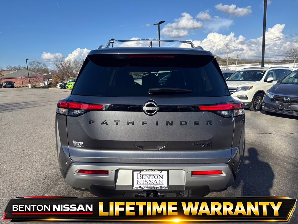 2025 Gun Metallic Nissan Pathfinder Platinum 4X4 SUV