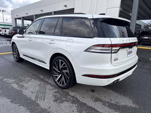 2025 White Metallic Lincoln Aviator Black Label AWD SUV