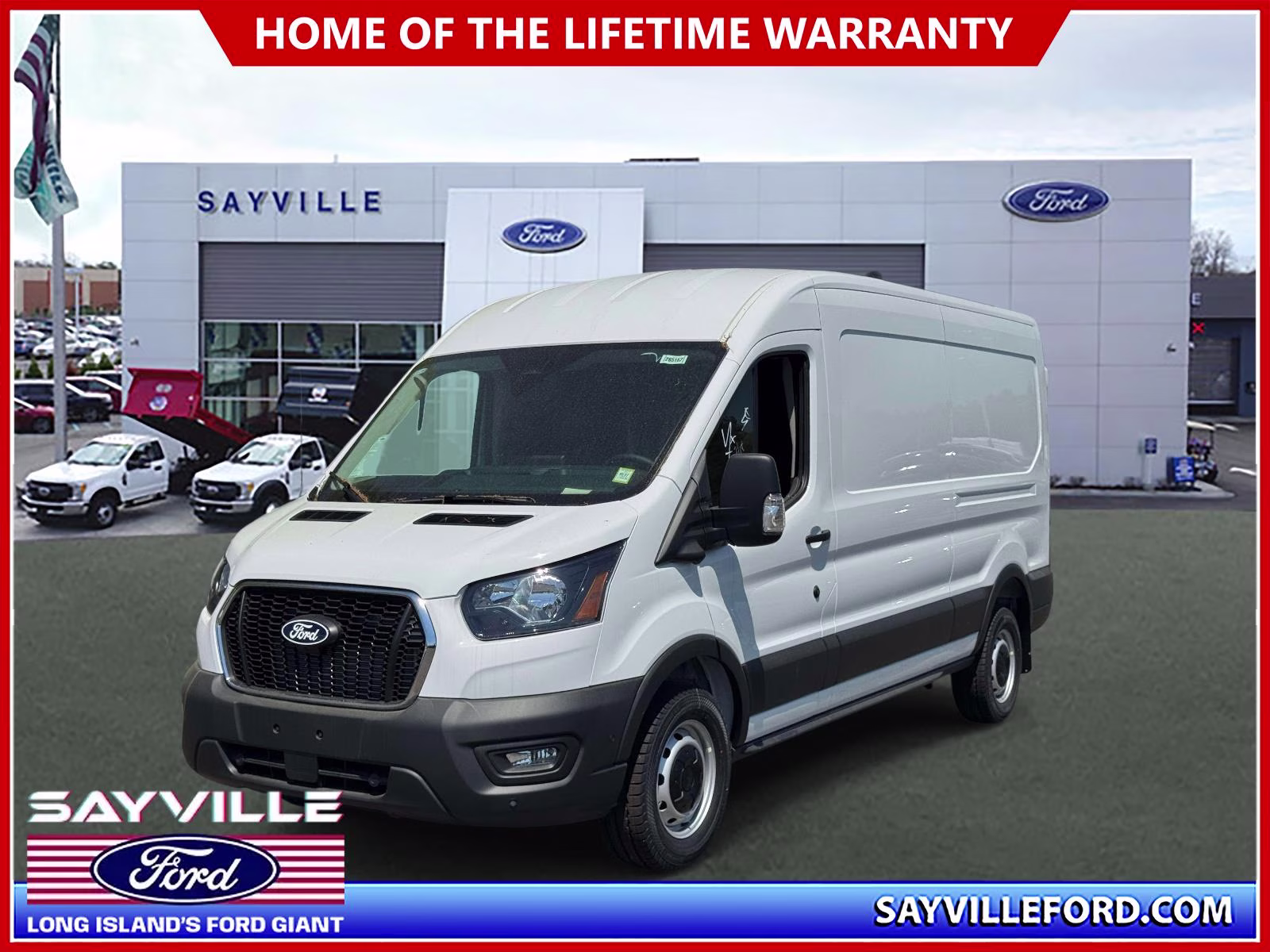 2026 Oxford White Ford Transit Cargo Van T-250 148 Med Rf 9150 GVWR RWD RWD Van