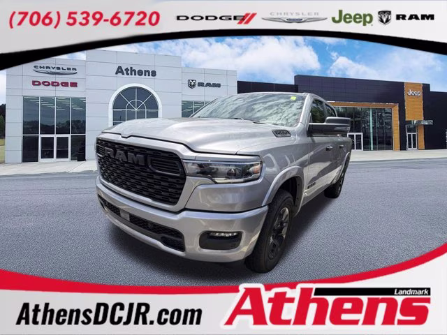 2025 Billet Silver Metallic Clearcoat Ram 1500 Big Horn 4X4 Truck