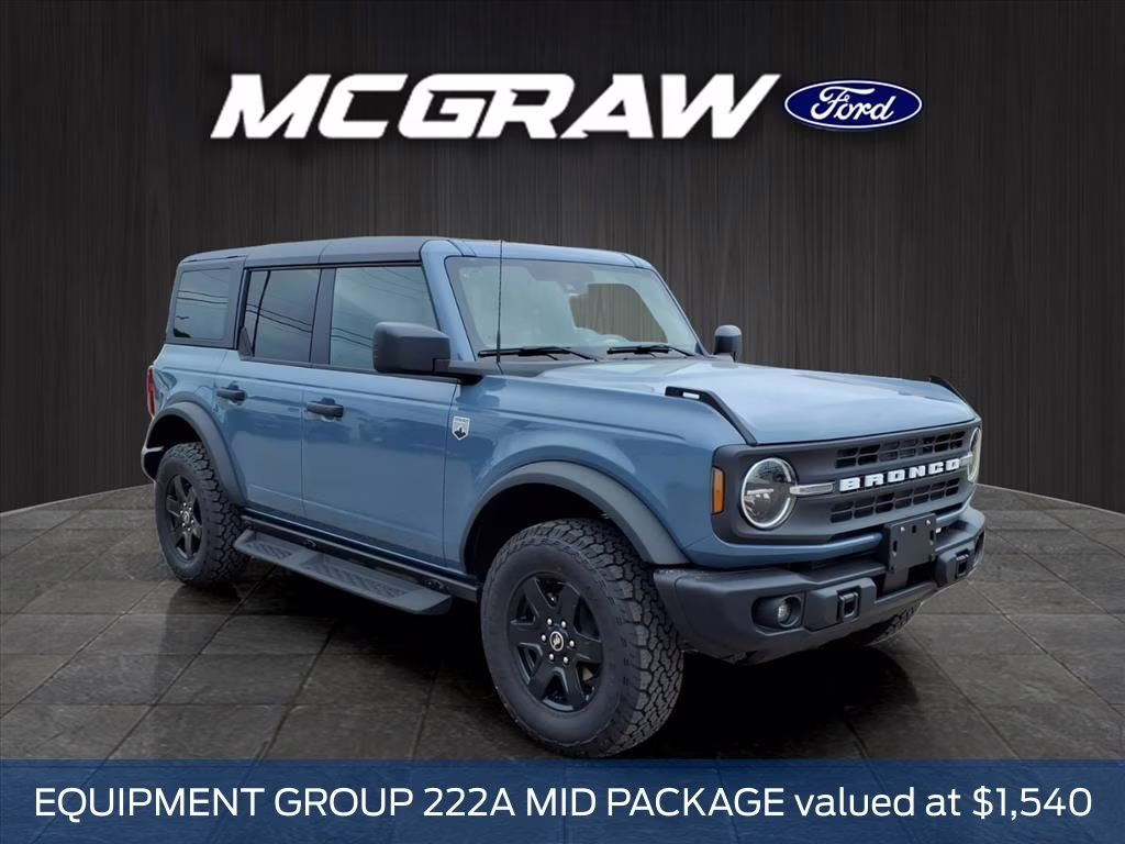 2025 Azure Gray Metallic Ford Bronco Big Bend 4X4 SUV