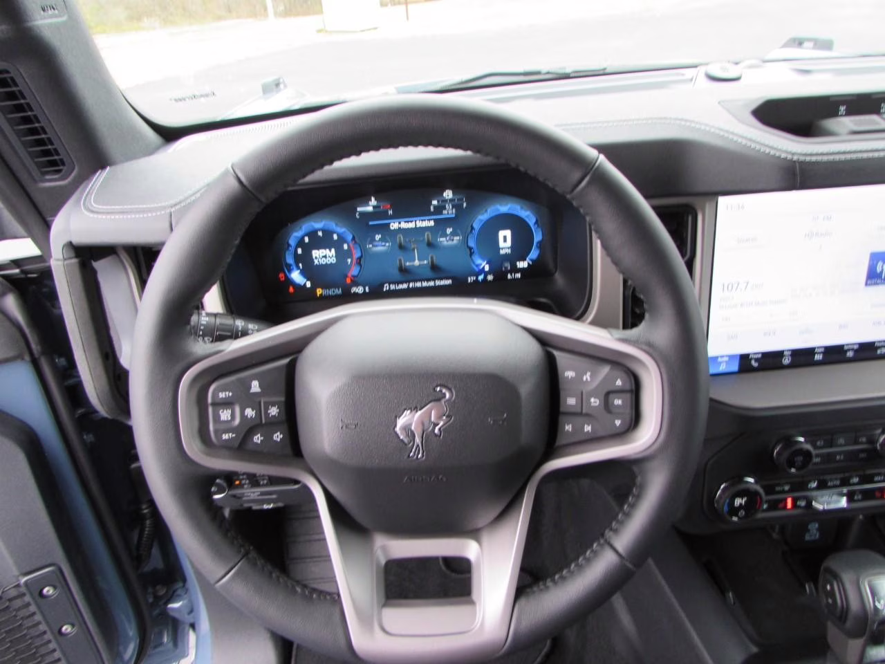 2025 Azure Gray Metallic Tri-Coat Ford Bronco Outer Banks 4X4 SUV