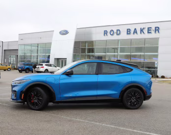 2025 Velocity Blue Ford Mustang Mach-E Premium AWD SUV