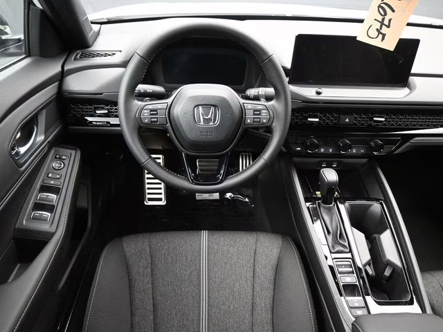 2025 Platinum White Pearl Honda Accord Hybrid Sport FWD Sedan