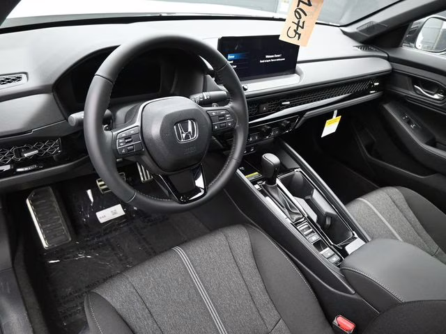 2025 Platinum White Pearl Honda Accord Hybrid Sport FWD Sedan