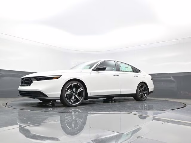 2025 Platinum White Pearl Honda Accord Hybrid Sport FWD Sedan