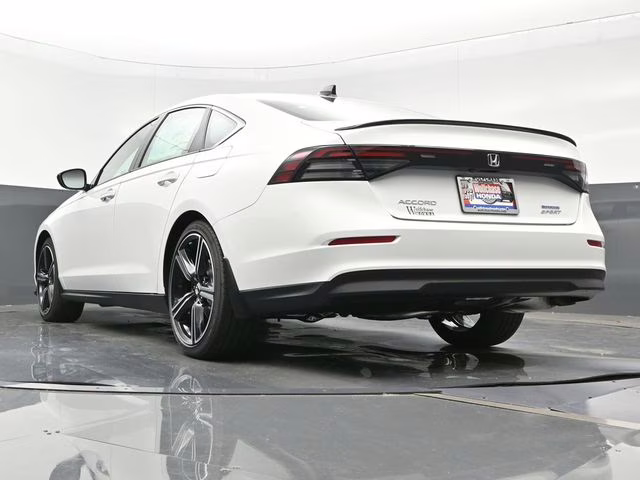 2025 Platinum White Pearl Honda Accord Hybrid Sport FWD Sedan
