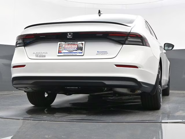2025 Platinum White Pearl Honda Accord Hybrid Sport FWD Sedan