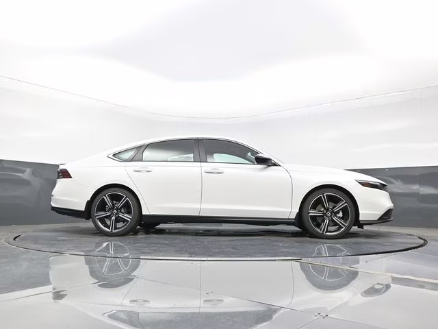 2025 Platinum White Pearl Honda Accord Hybrid Sport FWD Sedan