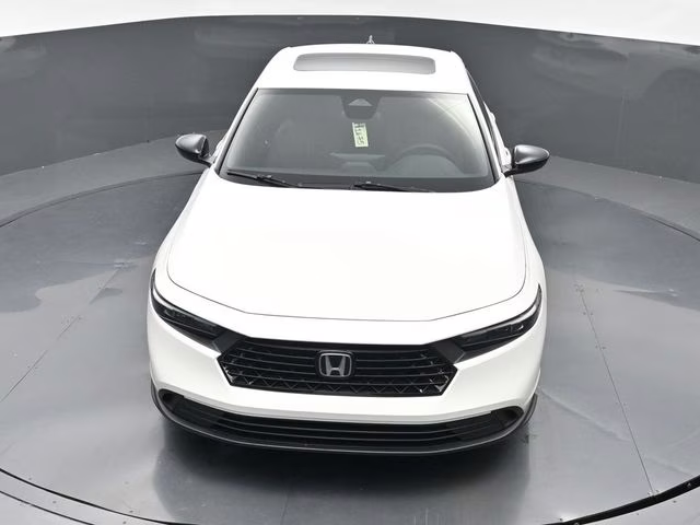 2025 Platinum White Pearl Honda Accord Hybrid Sport FWD Sedan