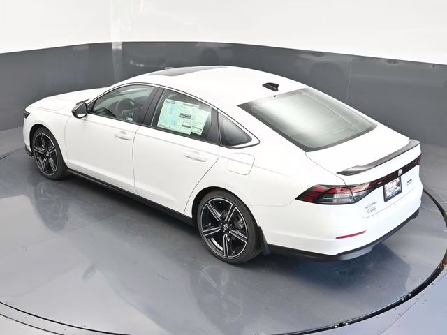 2025 Platinum White Pearl Honda Accord Hybrid Sport FWD Sedan