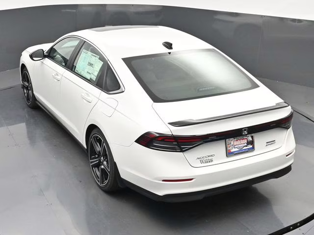 2025 Platinum White Pearl Honda Accord Hybrid Sport FWD Sedan