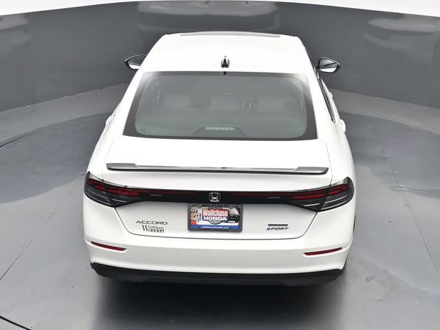 2025 Platinum White Pearl Honda Accord Hybrid Sport FWD Sedan