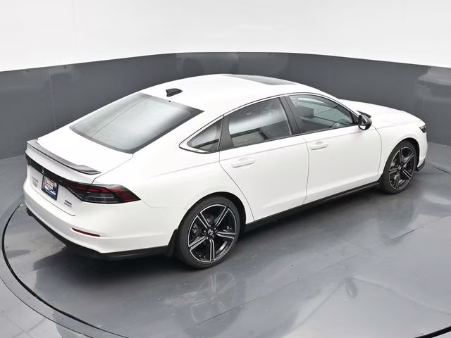 2025 Platinum White Pearl Honda Accord Hybrid Sport FWD Sedan