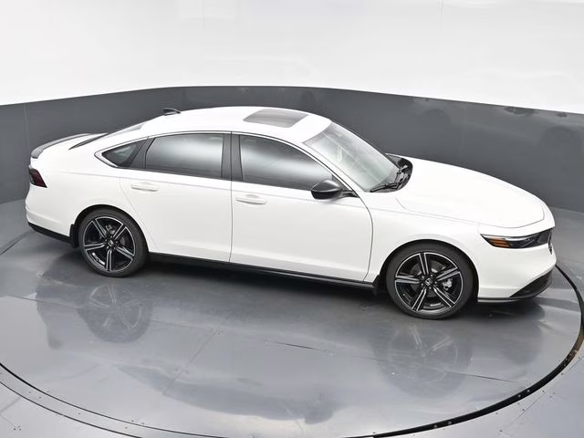 2025 Platinum White Pearl Honda Accord Hybrid Sport FWD Sedan