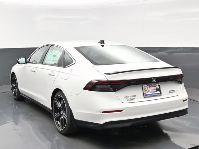 2025 Platinum White Pearl Honda Accord Hybrid Sport FWD Sedan