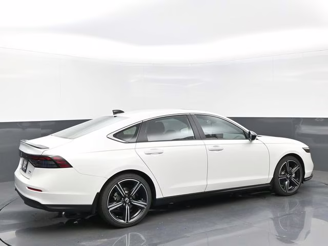 2025 Platinum White Pearl Honda Accord Hybrid Sport FWD Sedan