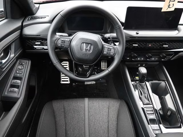 2025 Radiant Red Metallic Honda Accord Hybrid Sport FWD Sedan