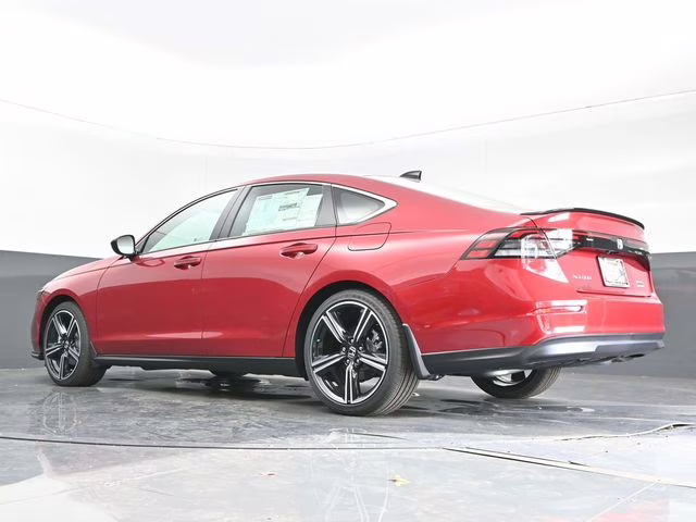 2025 Radiant Red Metallic Honda Accord Hybrid Sport FWD Sedan
