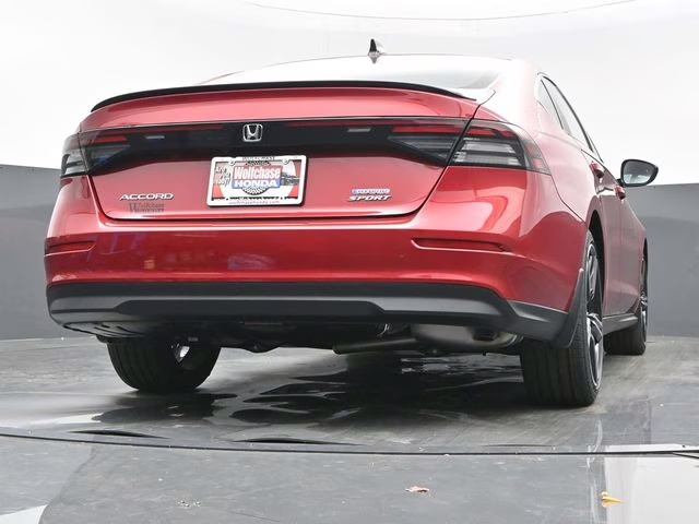 2025 Radiant Red Metallic Honda Accord Hybrid Sport FWD Sedan
