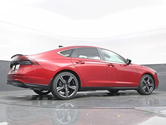 2025 Radiant Red Metallic Honda Accord Hybrid Sport FWD Sedan