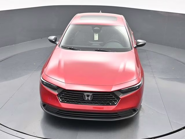 2025 Radiant Red Metallic Honda Accord Hybrid Sport FWD Sedan