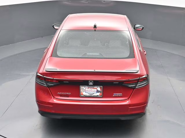 2025 Radiant Red Metallic Honda Accord Hybrid Sport FWD Sedan