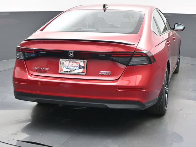 2025 Radiant Red Metallic Honda Accord Hybrid Sport FWD Sedan