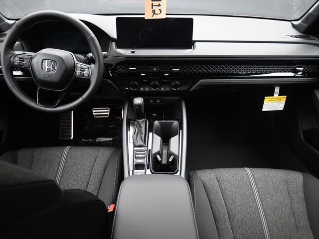 2025 Radiant Red Metallic Honda Accord Hybrid Sport FWD Sedan