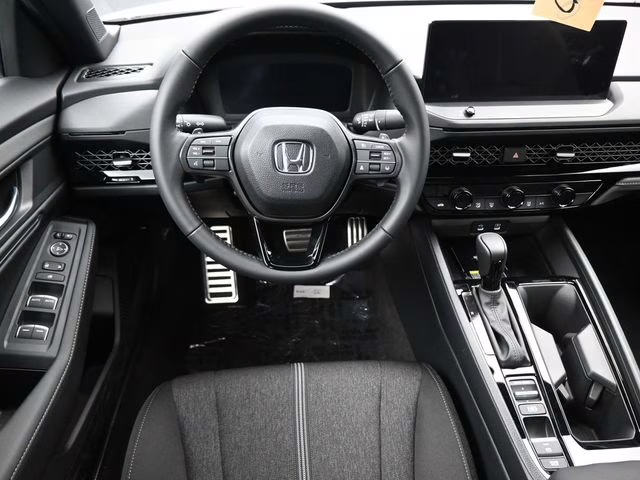 2025 Platinum White Pearl Honda Accord Hybrid Sport FWD Sedan