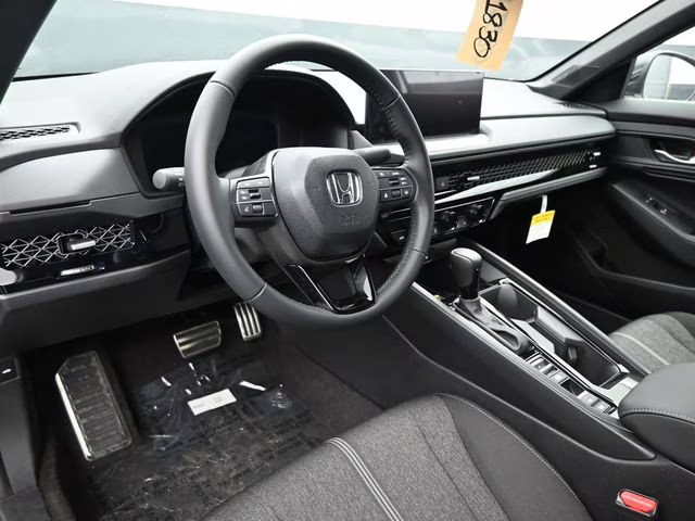 2025 Platinum White Pearl Honda Accord Hybrid Sport FWD Sedan