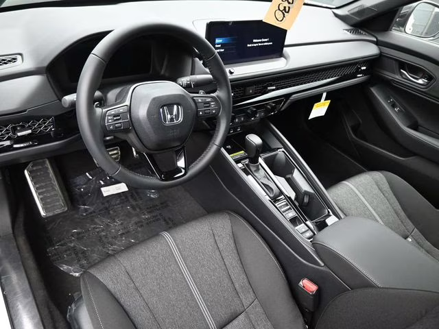 2025 Platinum White Pearl Honda Accord Hybrid Sport FWD Sedan