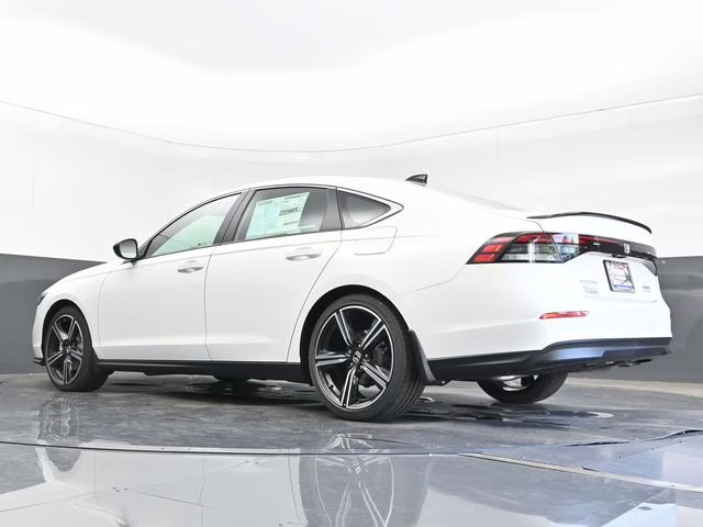 2025 Platinum White Pearl Honda Accord Hybrid Sport FWD Sedan
