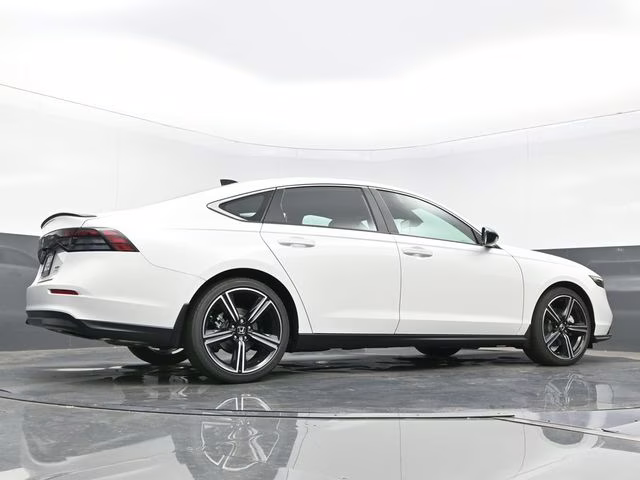2025 Platinum White Pearl Honda Accord Hybrid Sport FWD Sedan