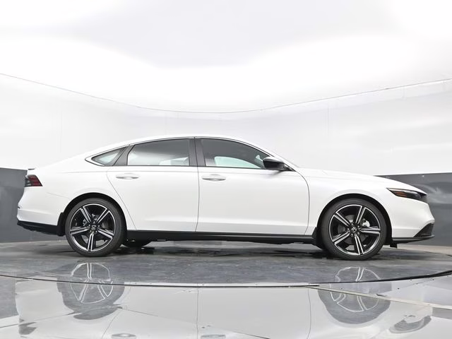 2025 Platinum White Pearl Honda Accord Hybrid Sport FWD Sedan